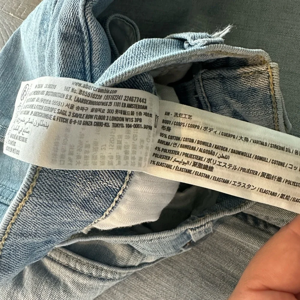 Abercrombie & Fitch 90’s Straight Ultra High Rise Curve Jeans size 4 / 27 - Picture 10 of 14